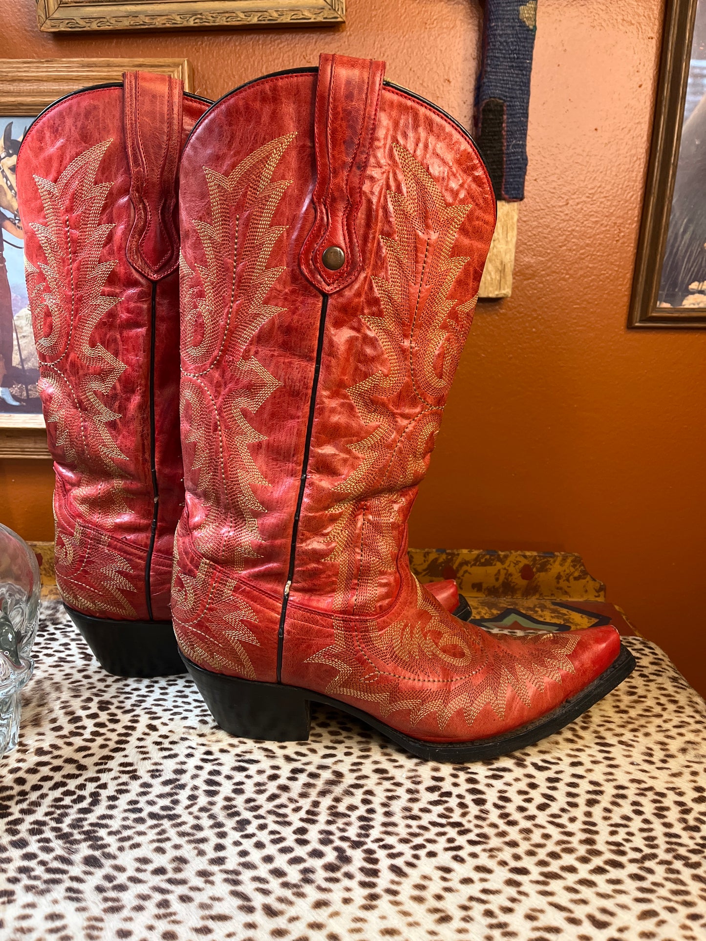 Red Boots 9.5