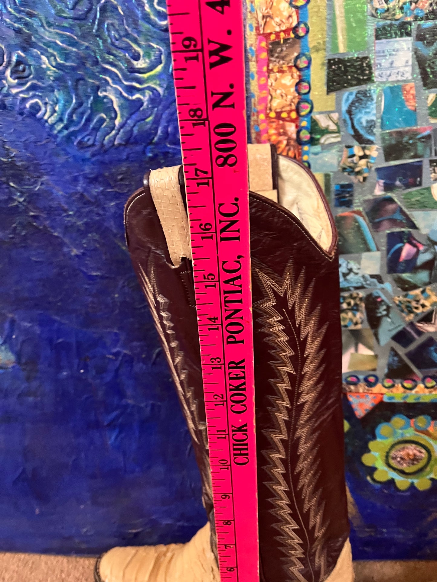 Salvaged Larry Mahan Snake Skin Boots