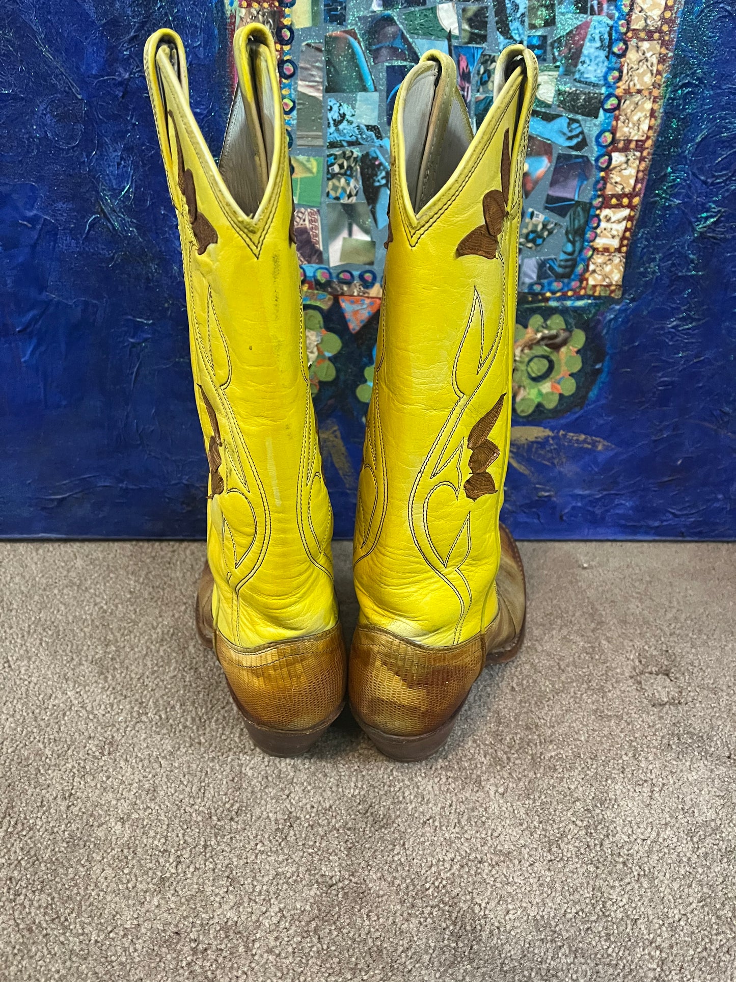 Dan Post yellow lizard