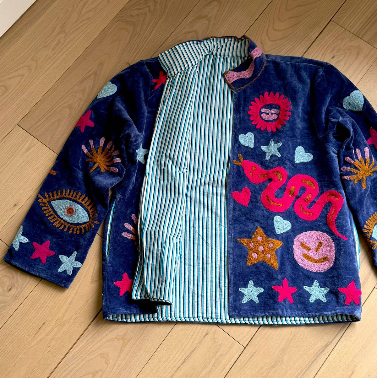 Blue Moon Rodeo Reversible Velvet Suzani Jacket