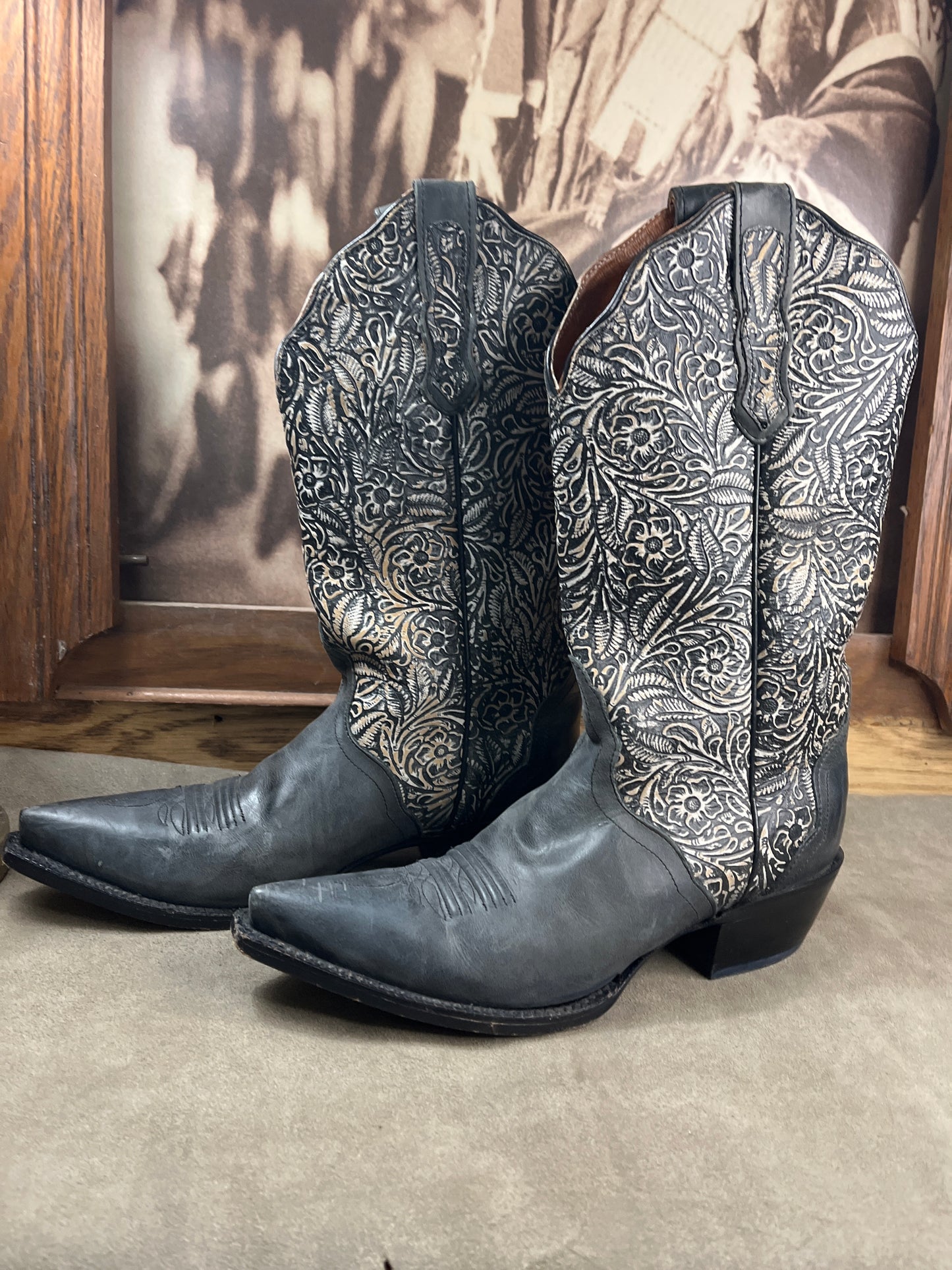 Gray Nocona Boot