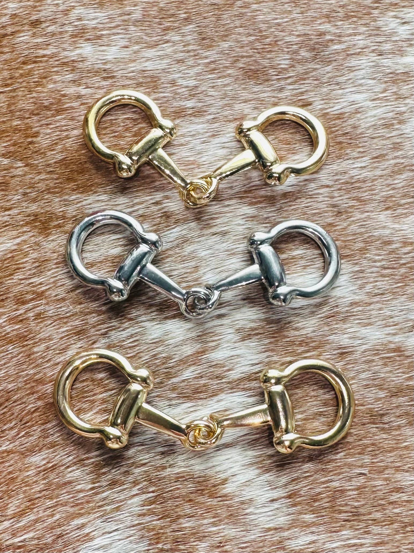 Snaffle Scarf Slide: Silver