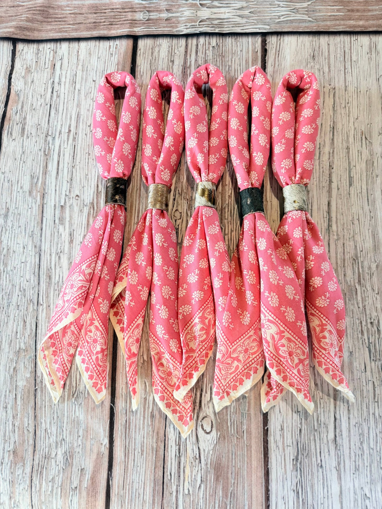 Blush Floral Bandanas 
