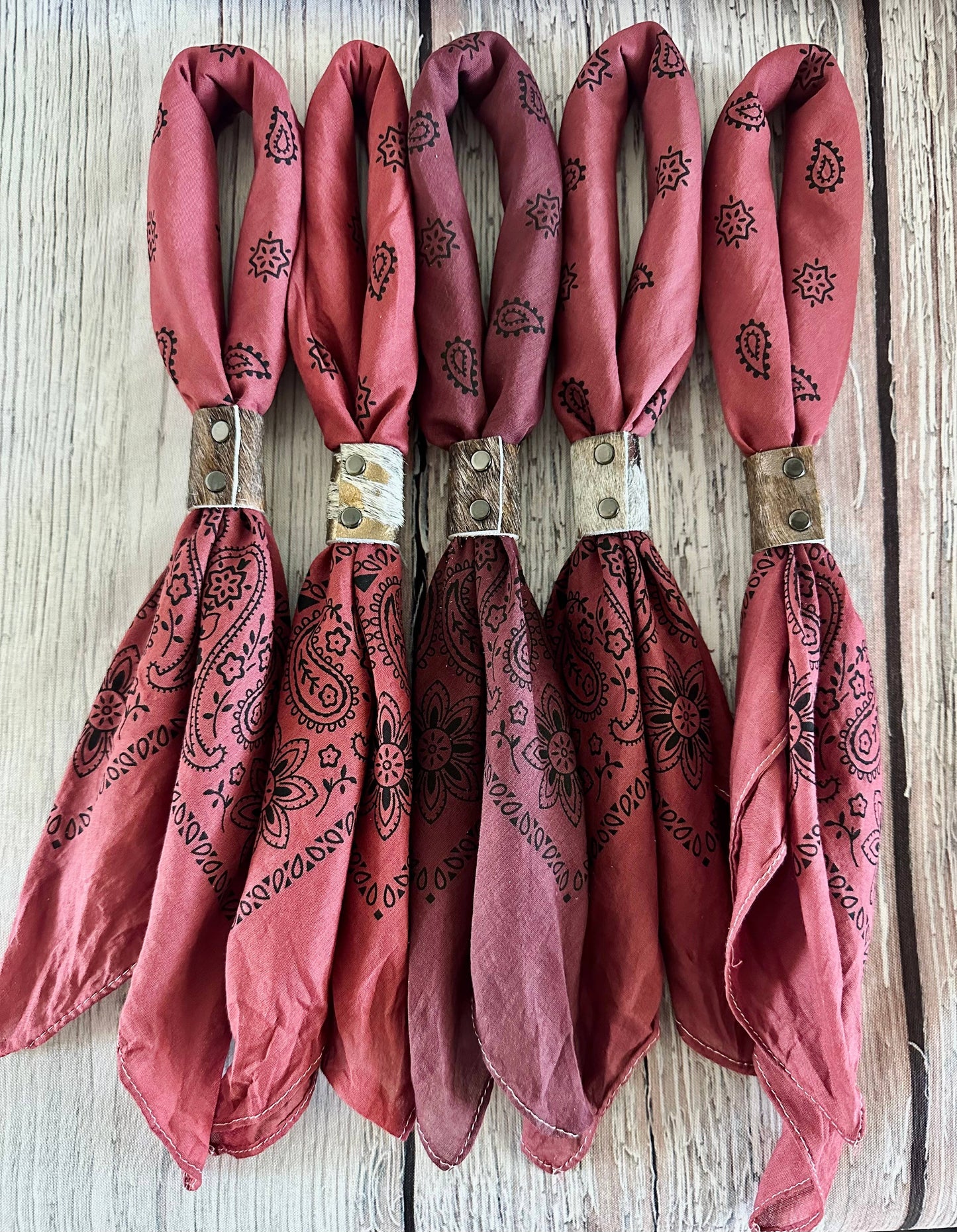 Rosewood Hues Hand Dyed Bandanas