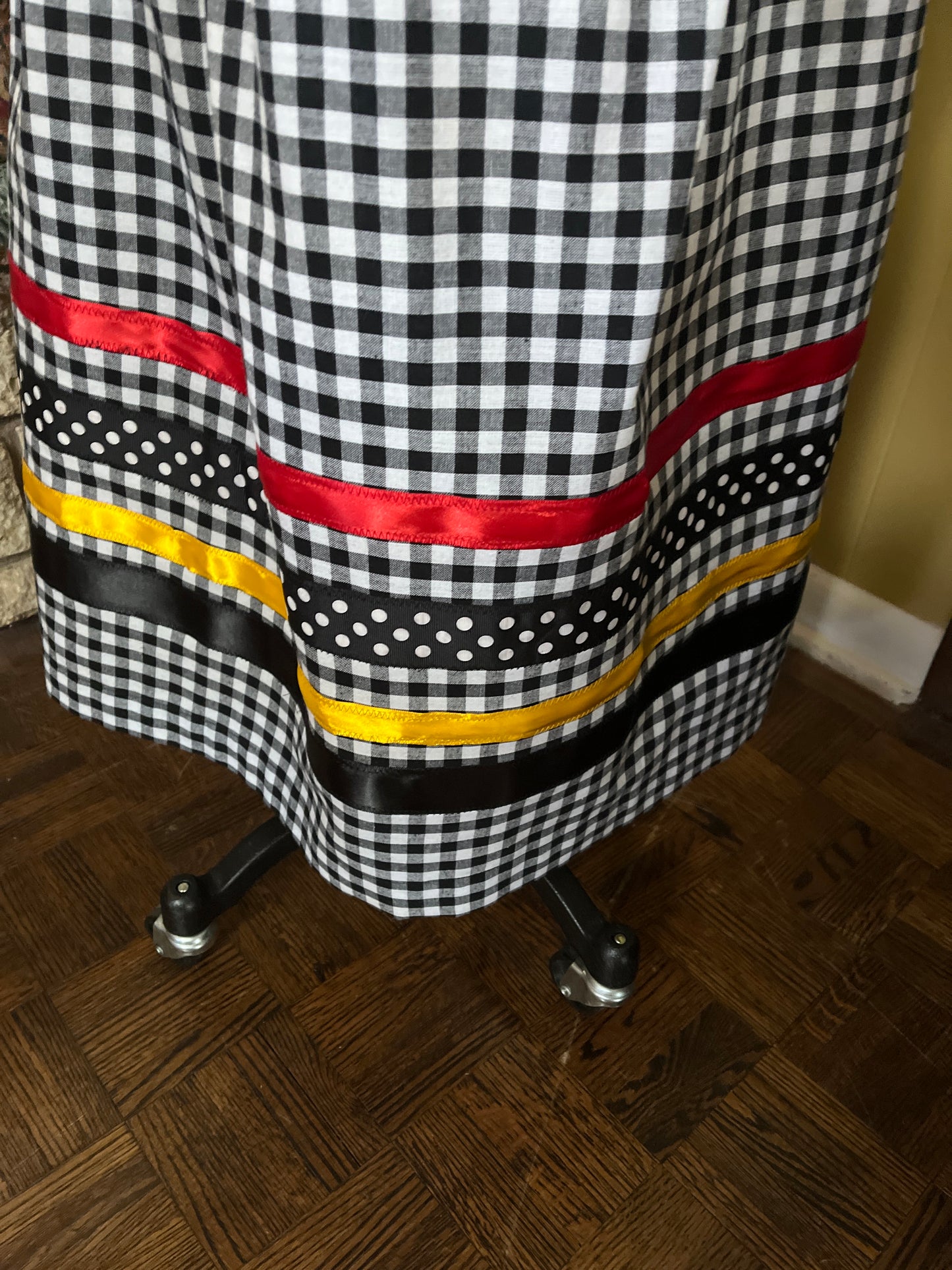 B&W ribbon skirt