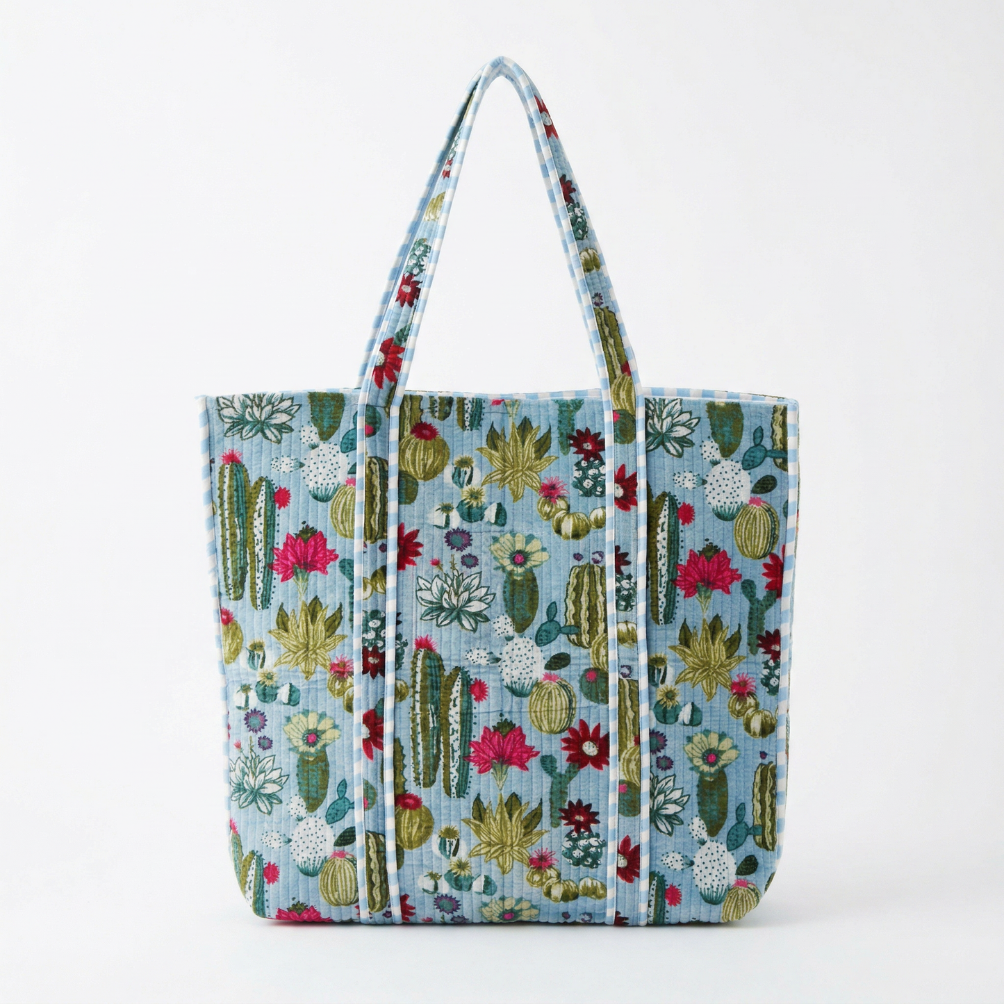 Cactus Safari Velvet Tote Bag