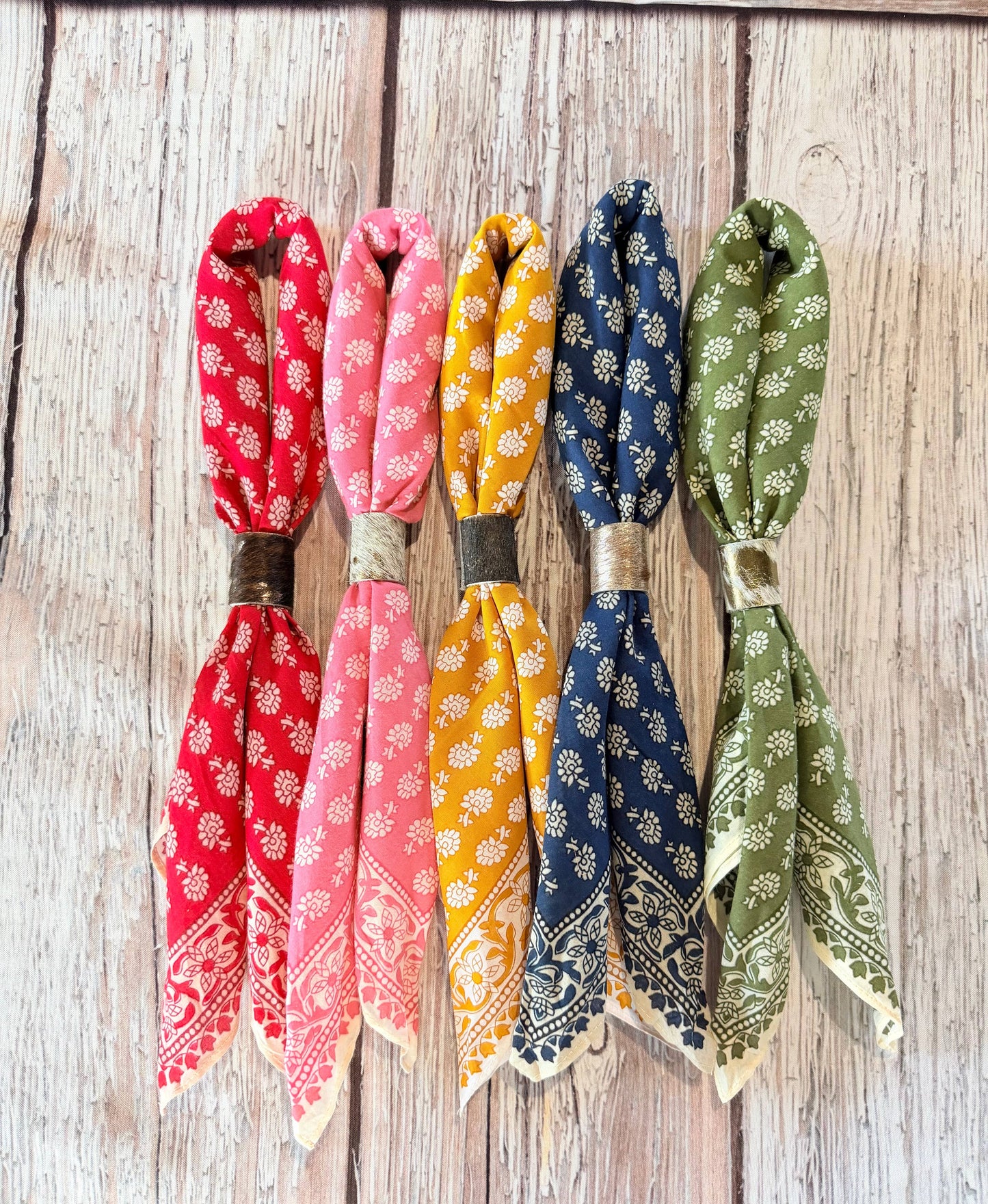Blush Floral Bandanas 