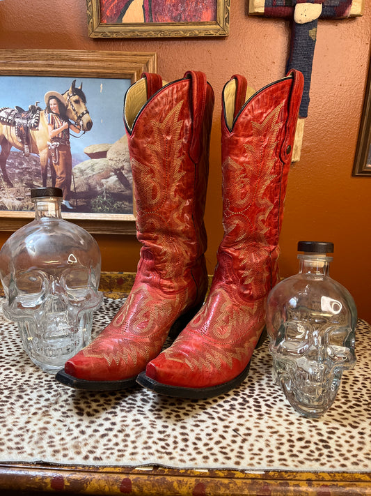 Red Boots 9.5