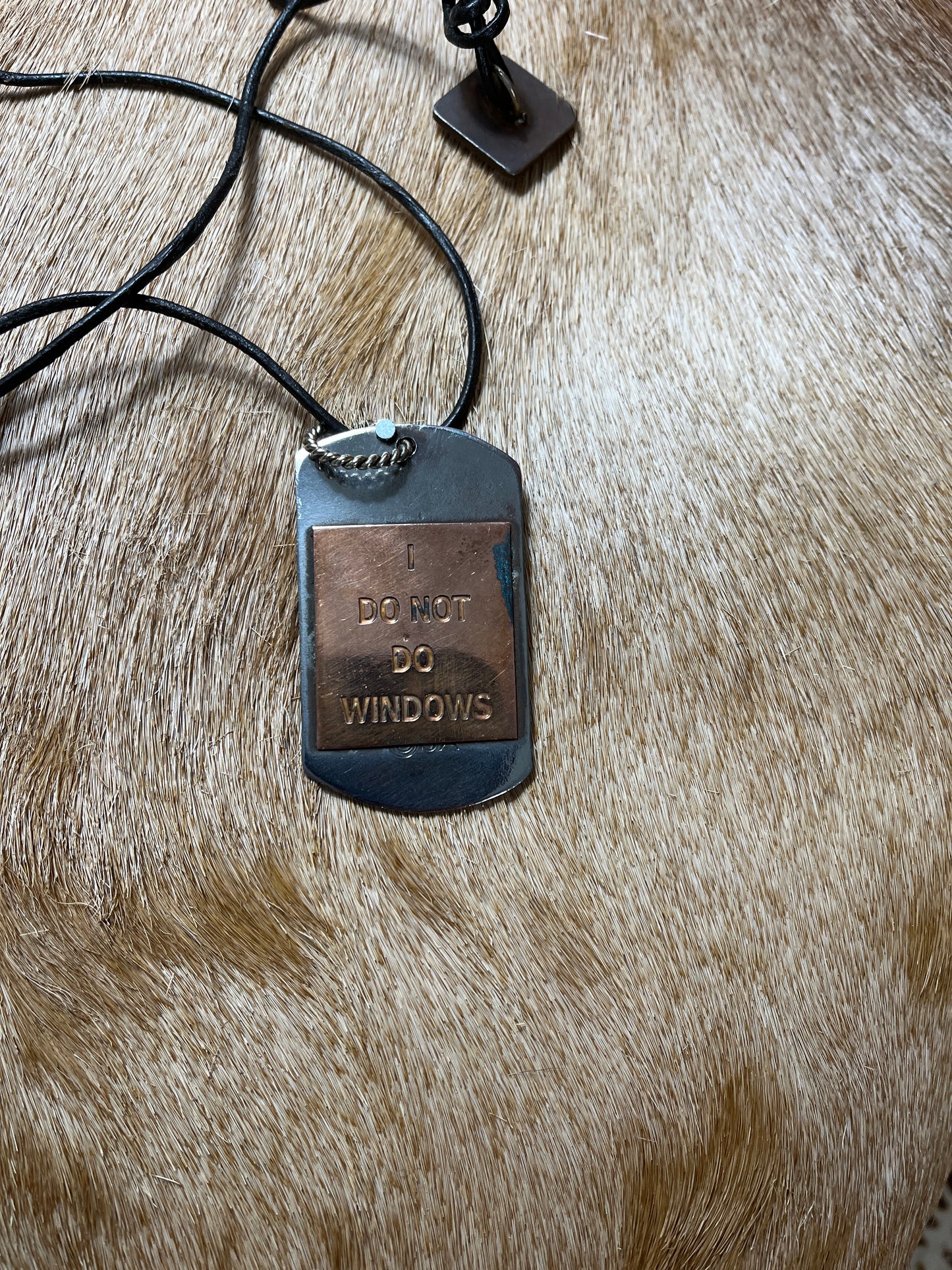 Serena cowgirl dog tag