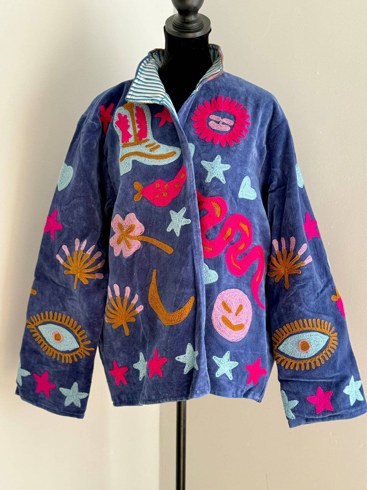 Blue Moon Rodeo Reversible Velvet Suzani Jacket
