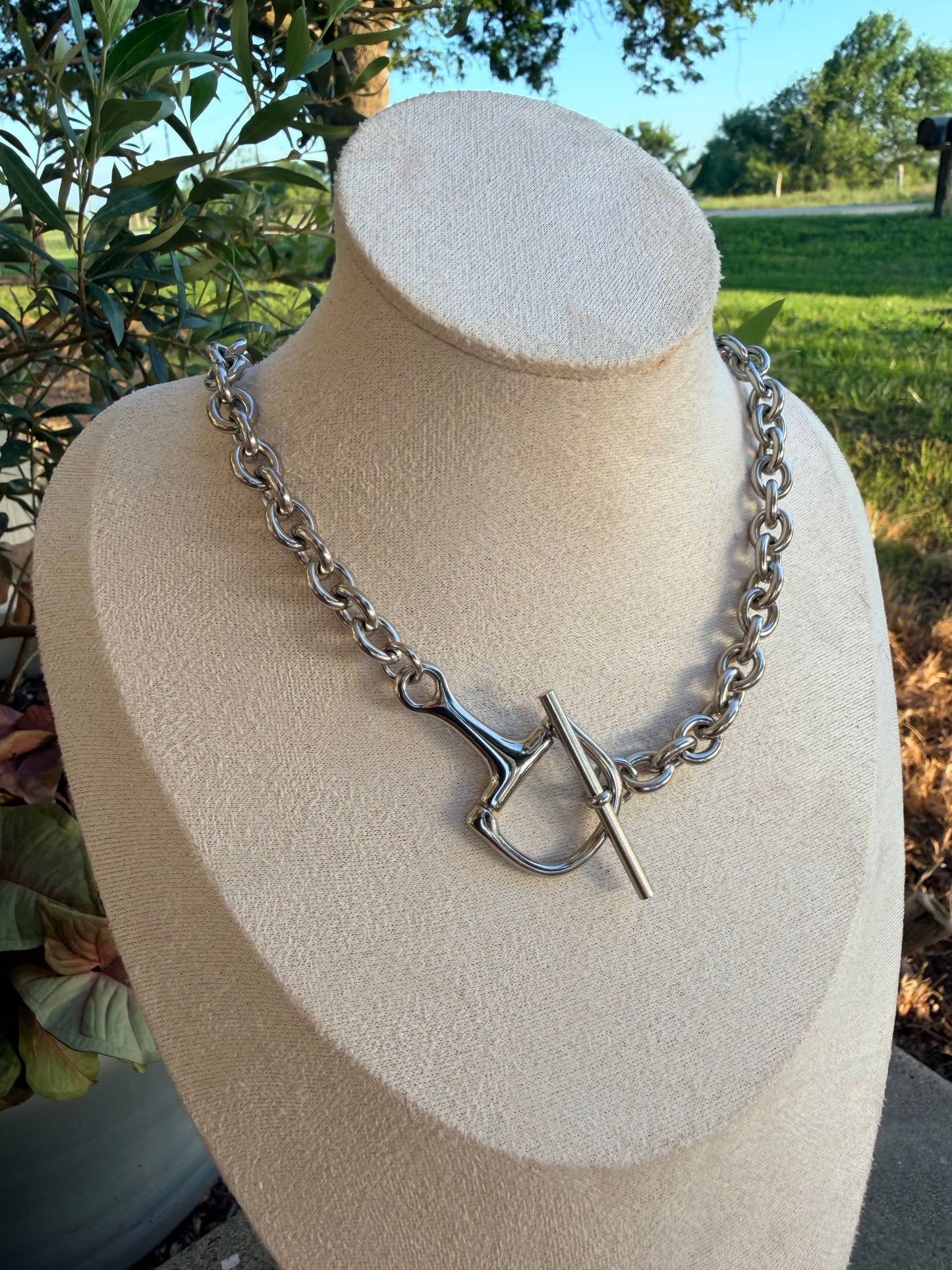 Chunky Snaffle Necklace