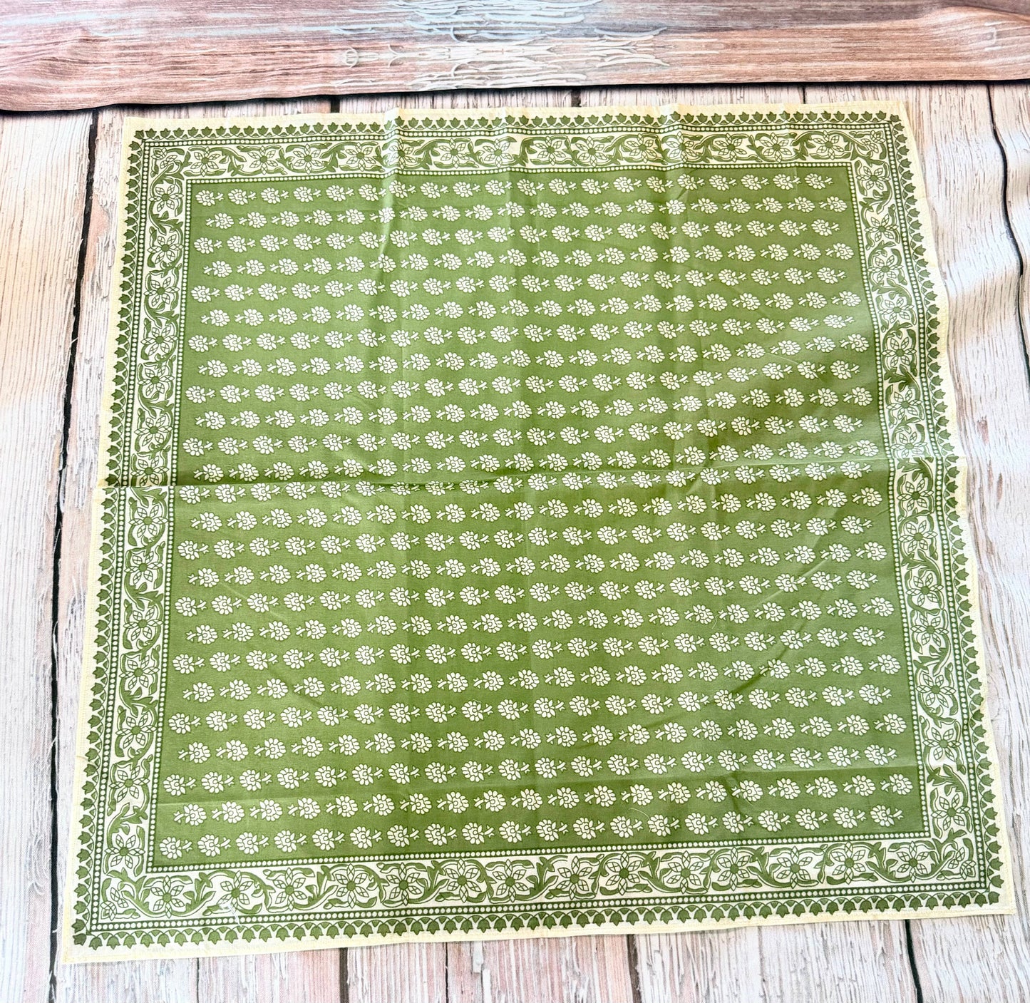 Olive Floral Bandanas 