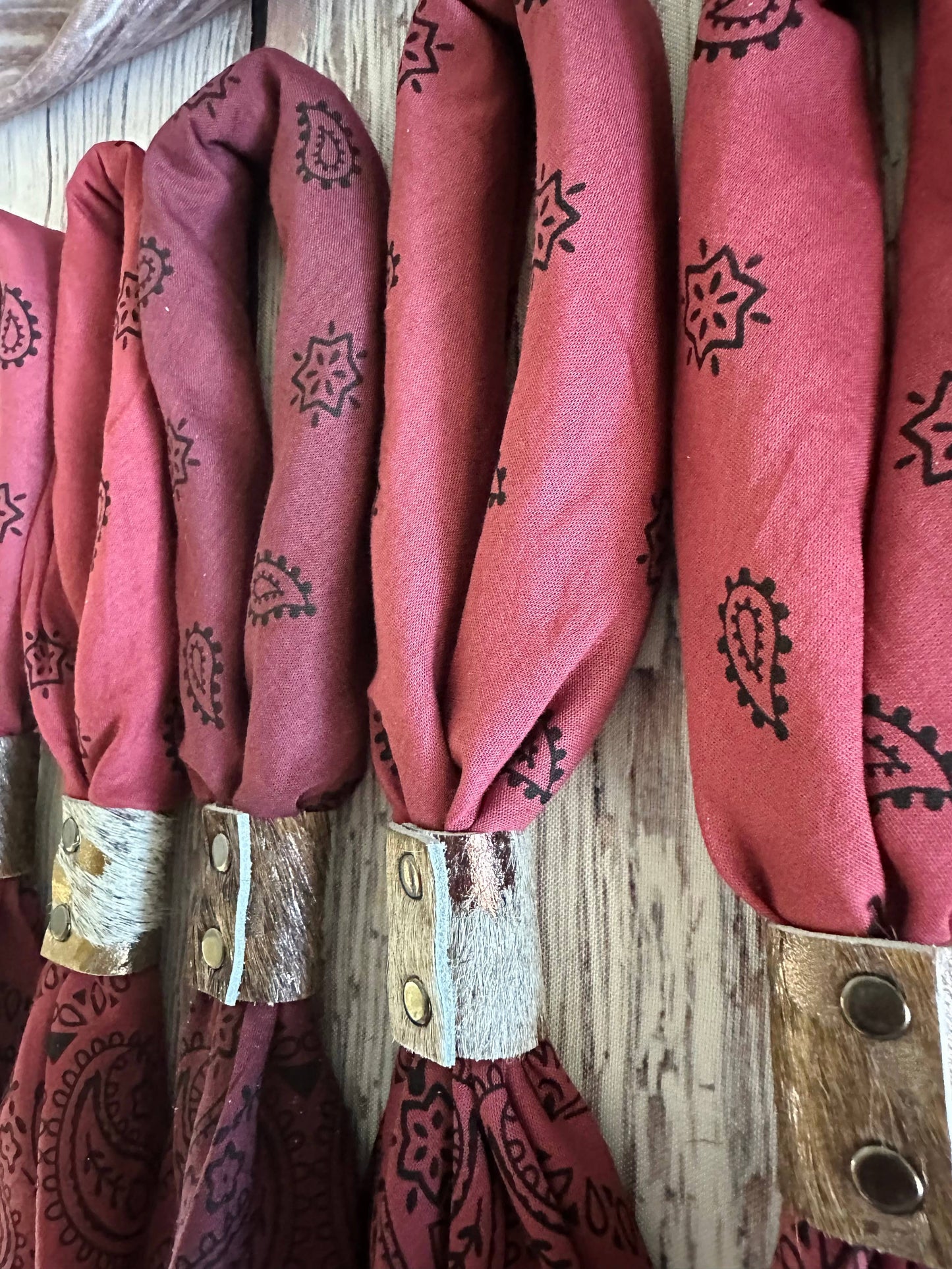 Rosewood Hues Hand Dyed Bandanas