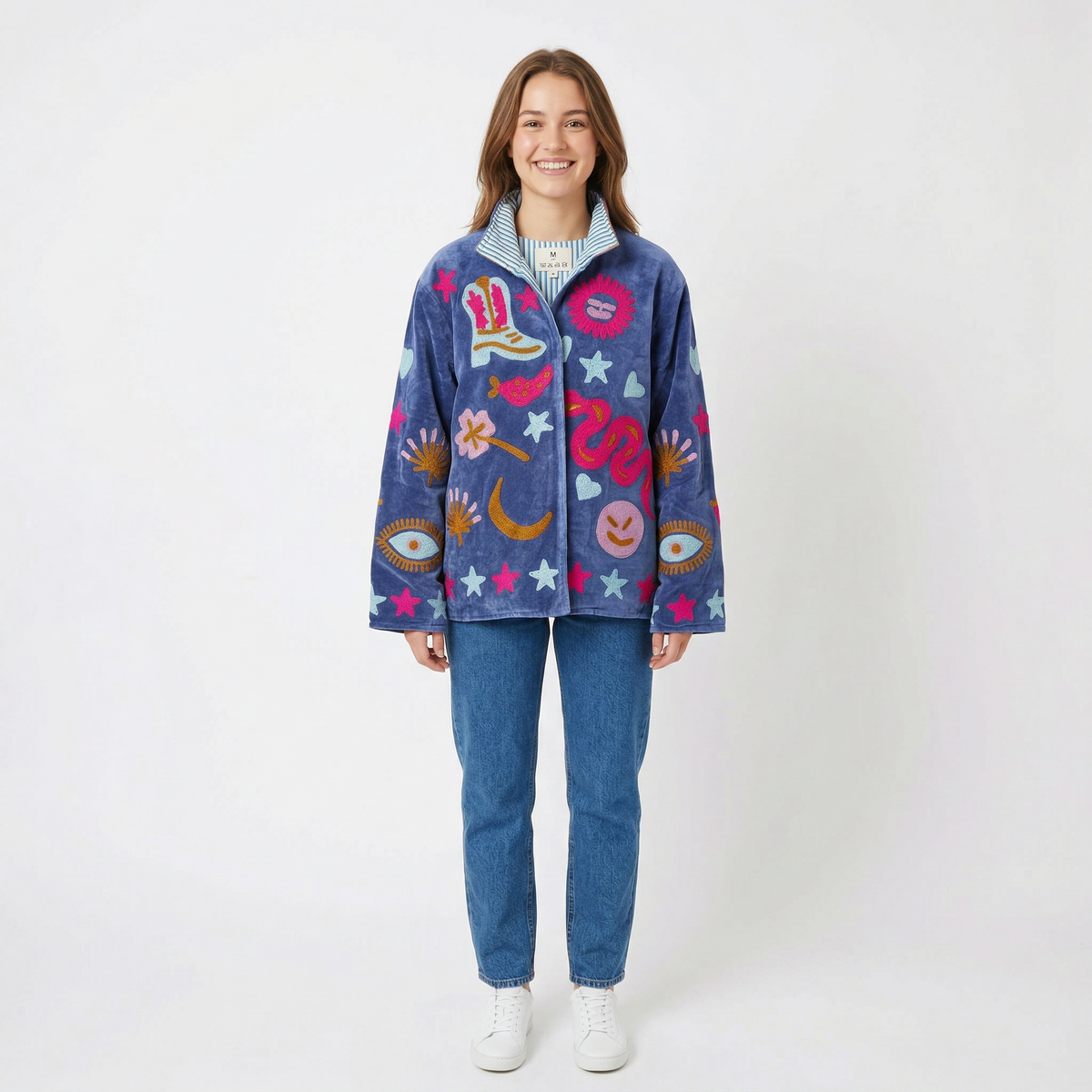 Blue Moon Rodeo Reversible Velvet Suzani Jacket