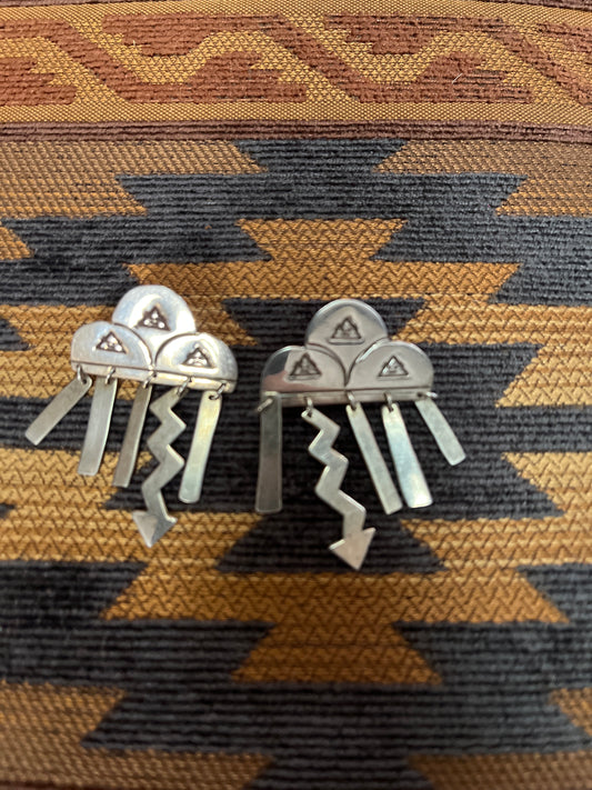 RL rain cloud earrings