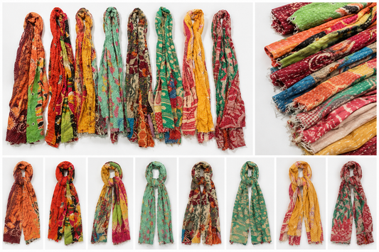 Vintage Kantha Scarf