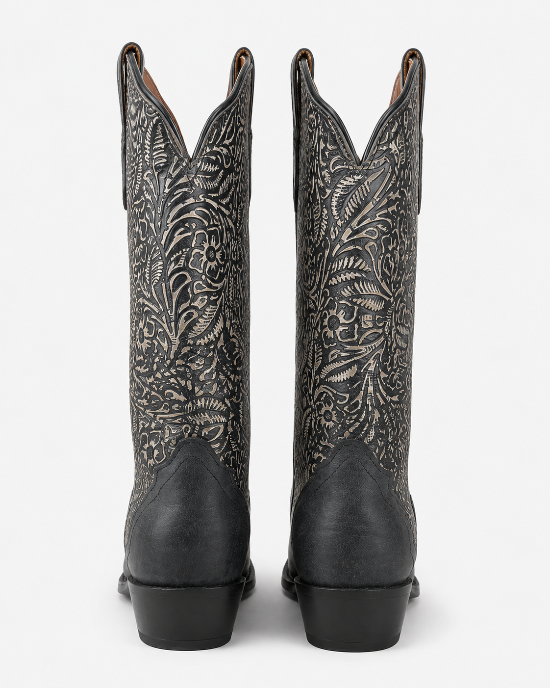 Salvaged Gray Nocona Cowboy Boots – Size 6.5