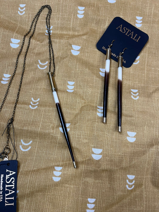 Porcupine bullet earrings