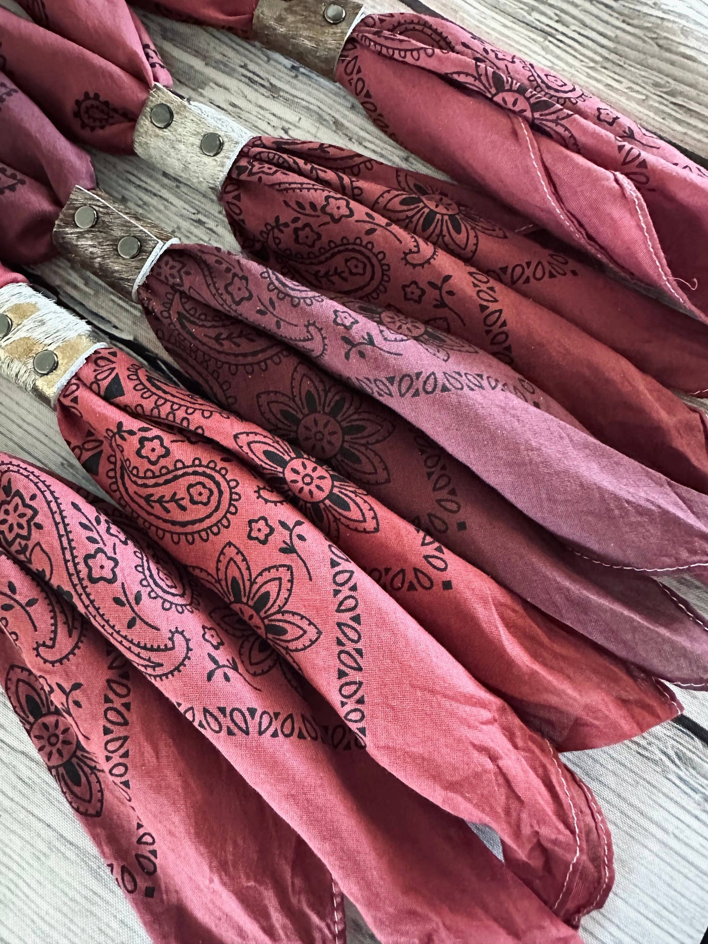Rosewood Hues Hand Dyed Bandanas